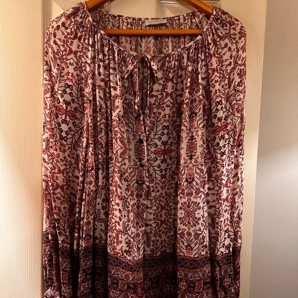 Lucky Brand Tops - Lucky Brand Bohemian Patterned Blouse